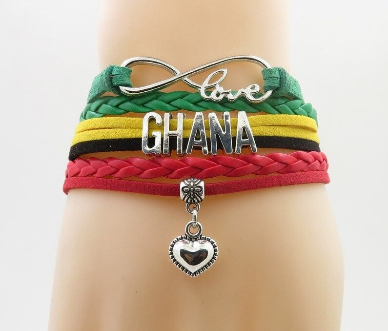 Flag Bracelet, Elastic Beaded Bracelet, Cameroon Bracelet, Bolivia Bracelet,  Ghana Bracelet, Mali Bracelet, Green Red Yellow Bracelet - Etsy